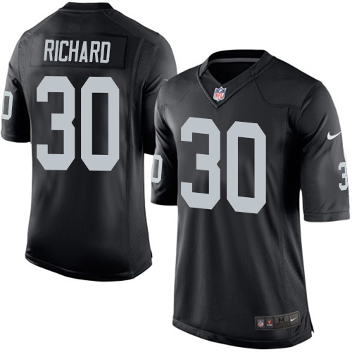 Youth Limited Jalen Richard Nike Jersey Black Home - #30 NFL Oakland Raiders